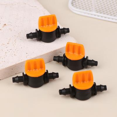 10 db csepegtető öntözőszelep 4/7 mm-es csepegtető öntöző kapcsoló 4 mm-es PVC cső csepegtető öntözés miniszelep üvegházhatású kerti pázsithoz