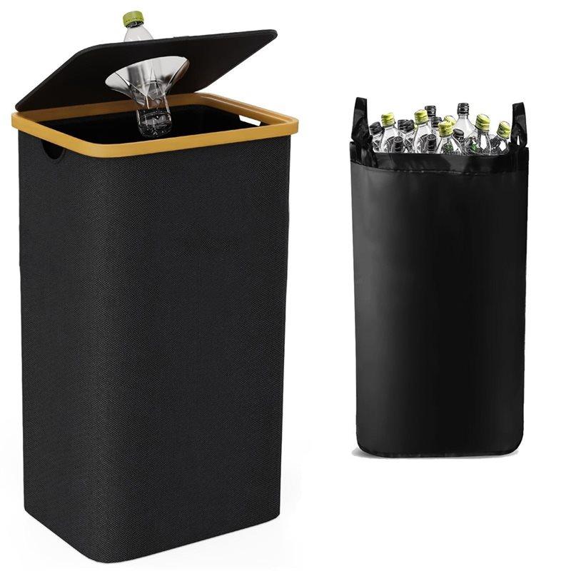 

Fresh Recycling Box, Deposit Bottle Collector, Bottle Storage Box, Oxford Cloth, Laundry Basket, Indoor Garbage Bin чёрный