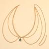 Metallic Body Chain For Women Men With Rhinestone Decoration For Summer Fashion