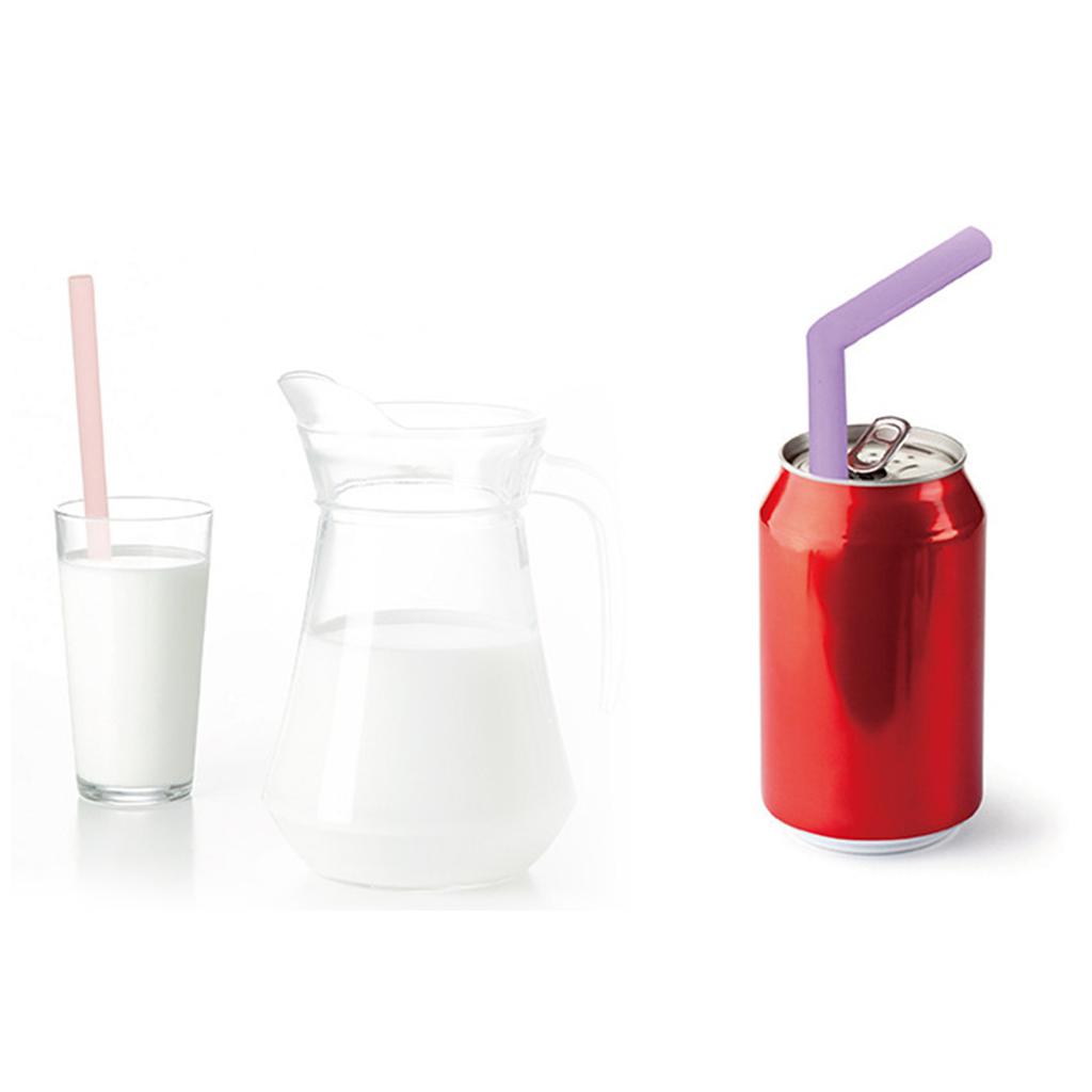 5 Pieces Drinking Straws with Cleaning Brush for Toddlers & Kids Easy To Use