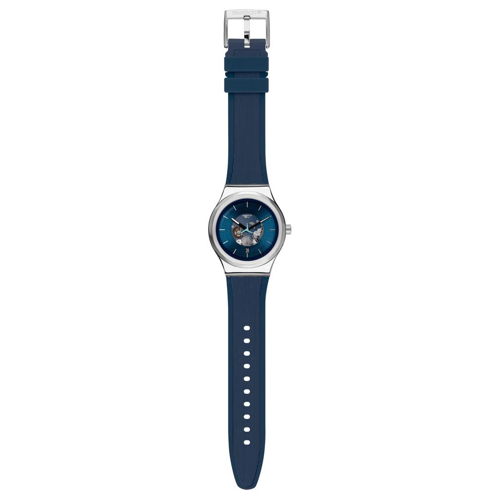 Swatch ESSENTIALS YIS430 Automatic Blue Watch,