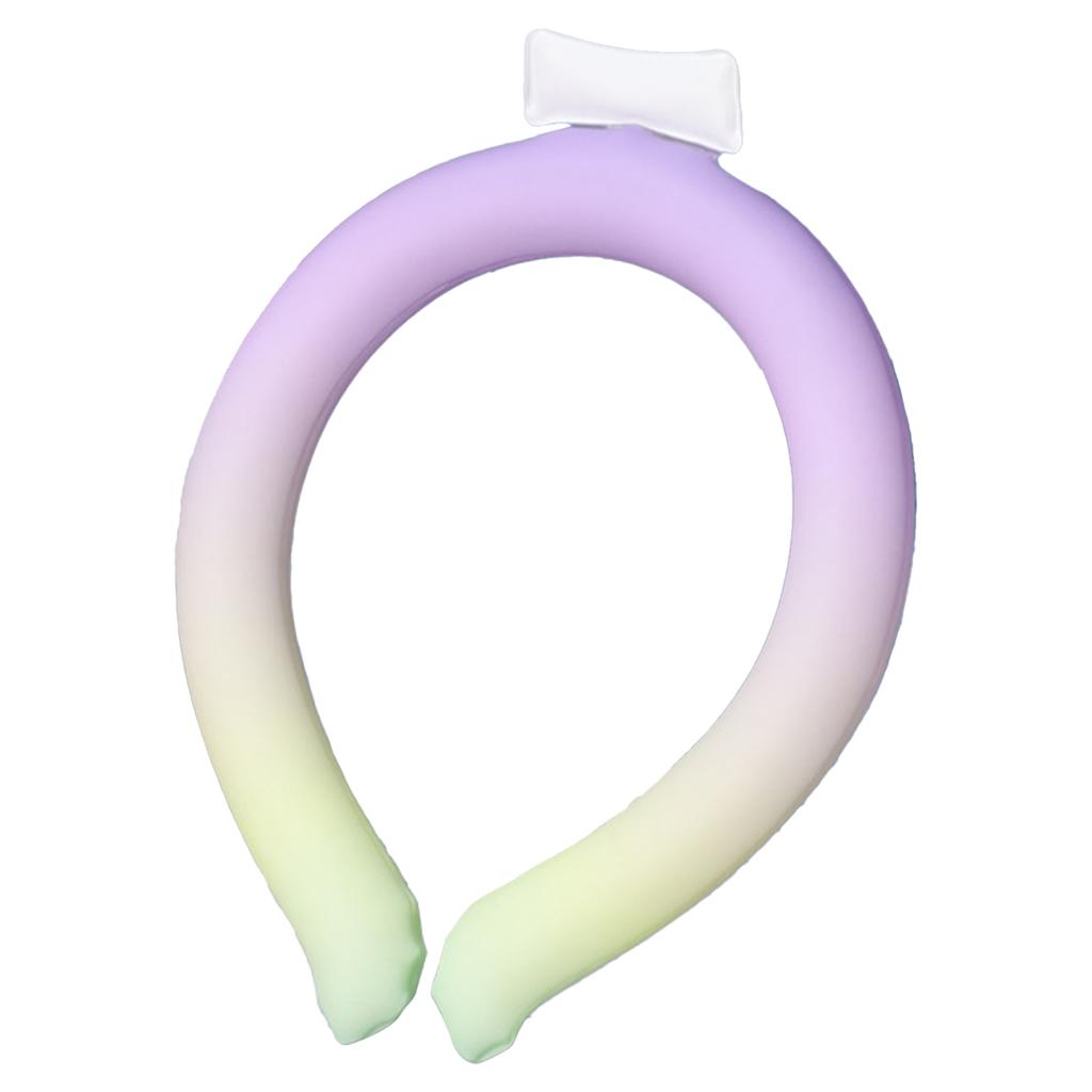 Hands Free Cold Ice Neck Ring Wearable Ice Cooling Neck Wraps for Summer Heat Dissipation