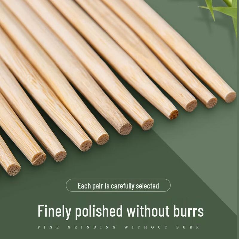 Yongduo Disposable Bamboo Chopsticks, 100 Pairs