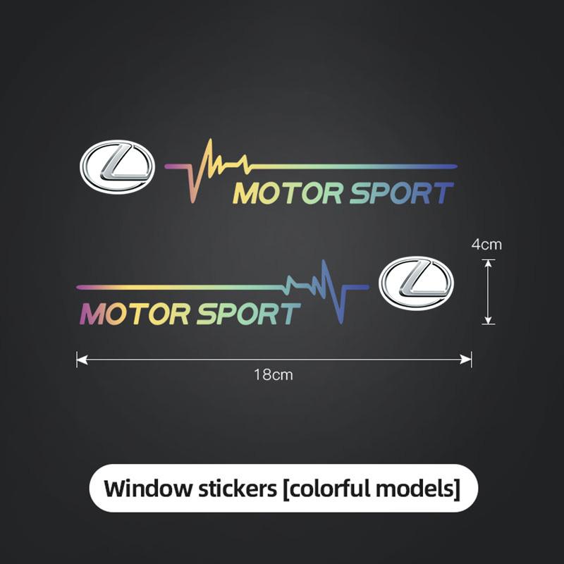 

2Pcs Car Stickers Windows Decals Badge Styling Accessories For Lexus F-SPORT ES RX NX LS UX LM LX GX LC RZ IS CT GS RC HS SC TX