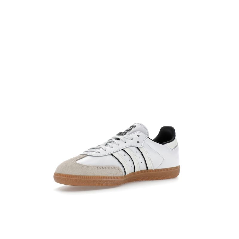 Adidas Samba OG J Double White Black Gum Kids Sneakers Cloud-White Off-White Core-Black IH5585