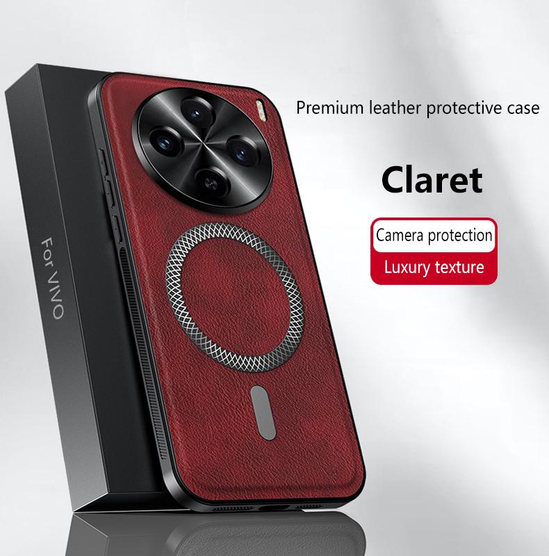 For VIVO X100 X100 Pro X100S Pro X100 Ultra leather full-cover magnetic waterproof shockproof fingerprint phone case