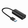 Dual Interface USB-C 3.0 to RJ45 Gigabit Ethernet Adapter for Laptops