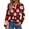 Women's Print Long Sleeve Shirts Elegant Casual Tops Trendy Shirts Tops