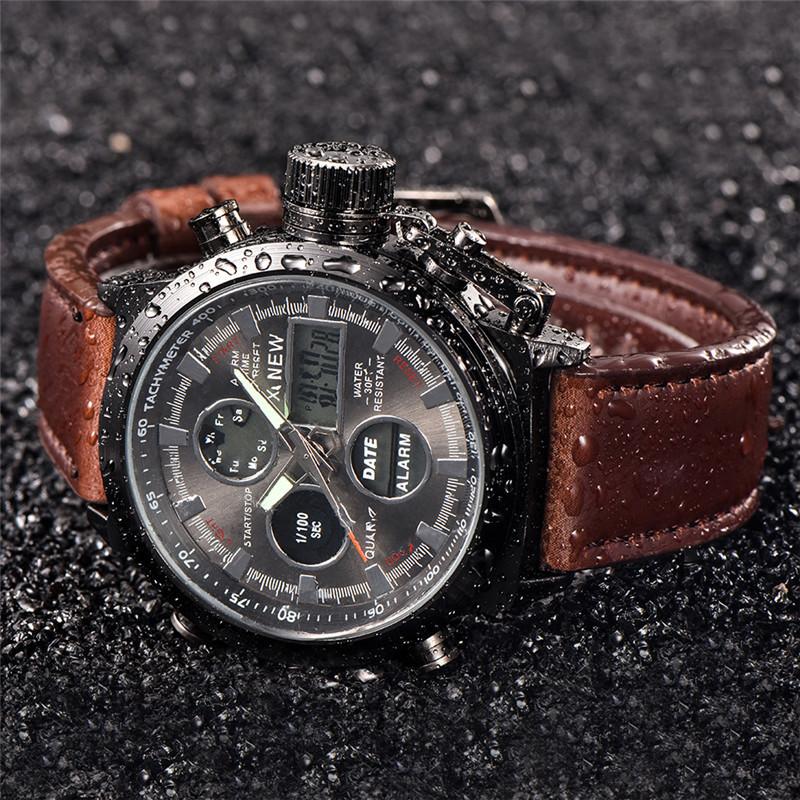 Relogio Masculino Original Big Brand Men Watches Cool Fashion Nylon Band Sport Dual Time Digital Watch Reloj Hombre Montre Homme