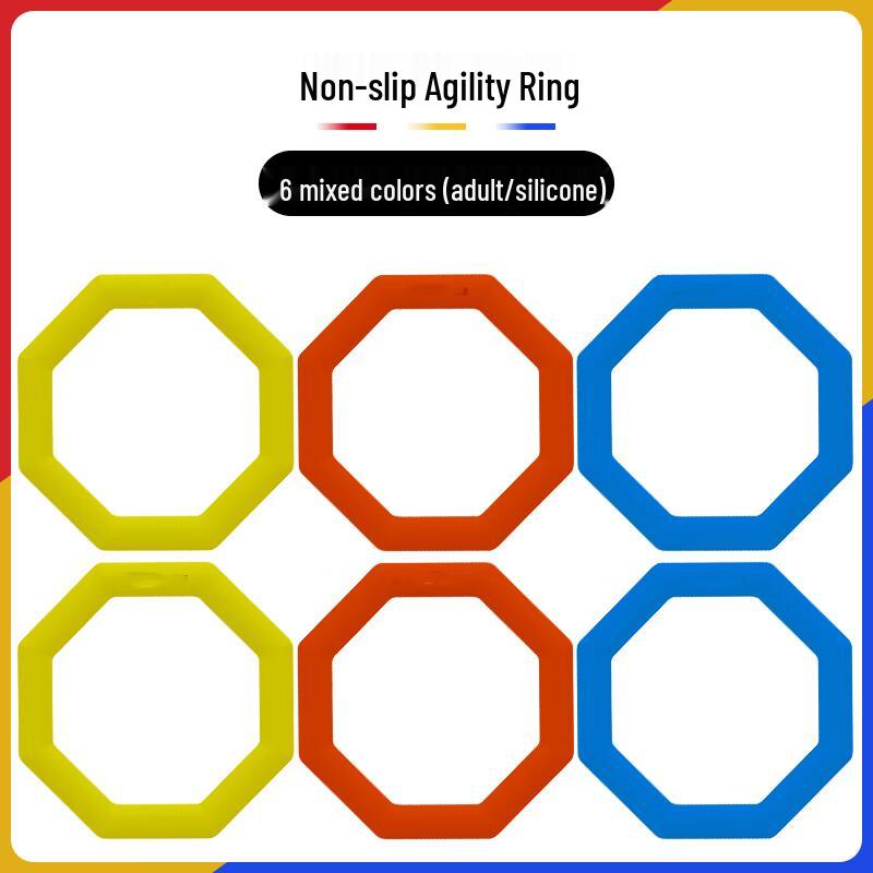 Yaying Multi-functional Agility Training Rings (6-Pack)