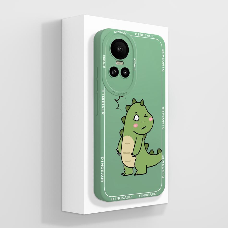 For Oppo Reno 10 Pro 5G Case Cute Panda Fundas Camera Protection Liquid Silicone Back Cover For Oppo Reno10 Pro Coque Carcasa