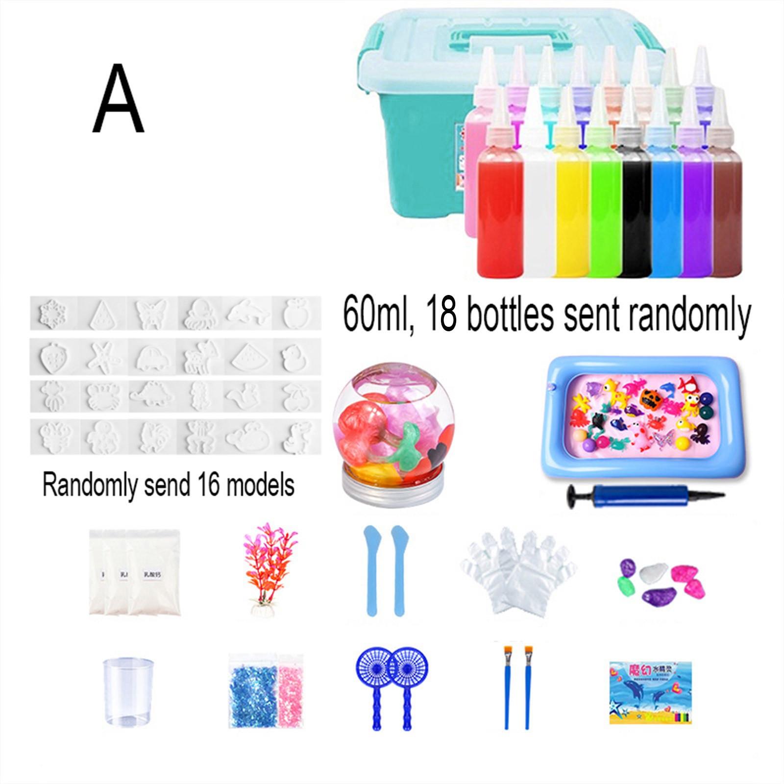 

Детские игрушки Ocean DIY Colloid Toys Набор для самостоятельного изготовления детских игрушек с раствором Детские игрушки Ocean Enlightenment Toys Детские развивающие игрушки 60 мл One Size