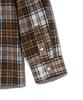 STANDARDERROR 87-Stan139 Legacy Mood Oversized Pocket Long Sleeve Check Shirt Jacket Brown