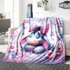 Eeyore'S Floral Fantasy Flannel Blanket Super Soft Warm Cozy Blanket For Sofa Bed Office Travel Allseason Home Decor Gift