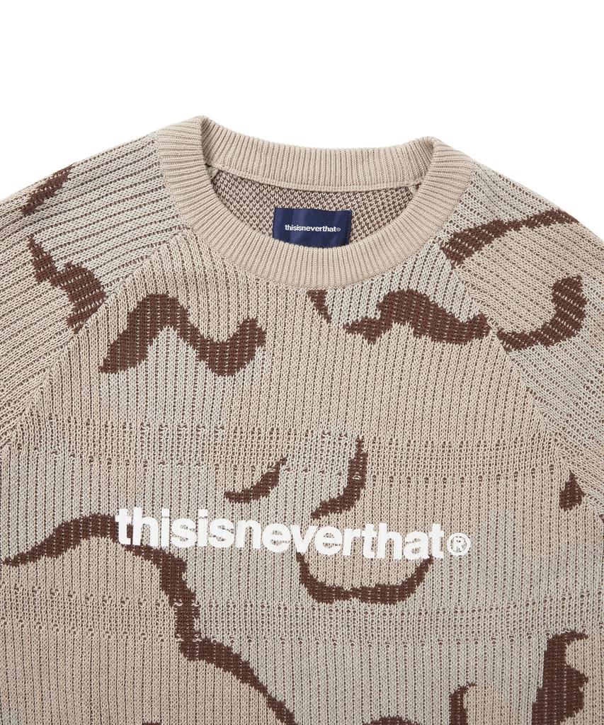 THISISNEVERTHAT T-Logo Knit Sweater Camo