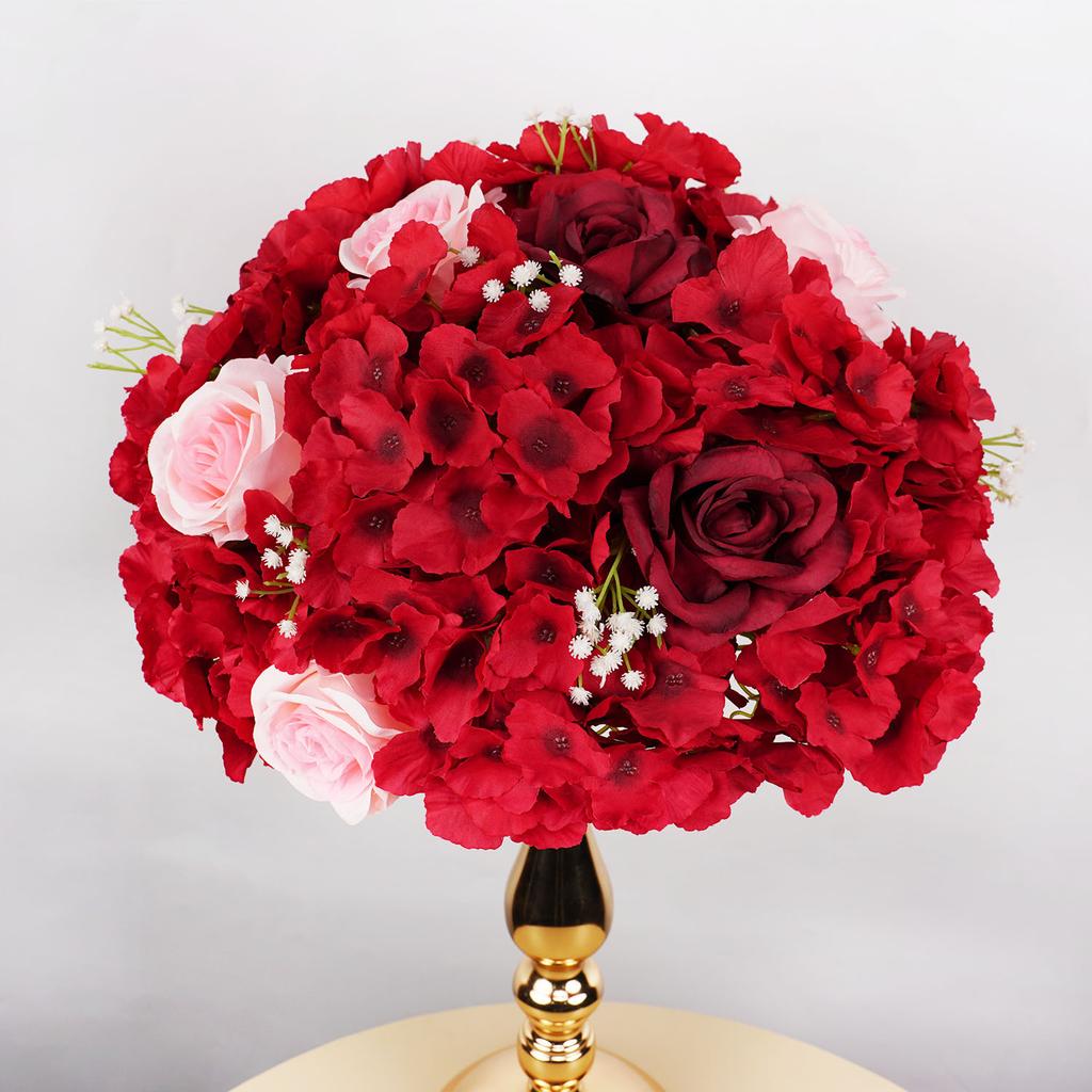 Artificial Wedding Flower Ball Table Flores Arificiales Decoracion Flower Rose Valentine's Day Stage Party Banquet Decoration