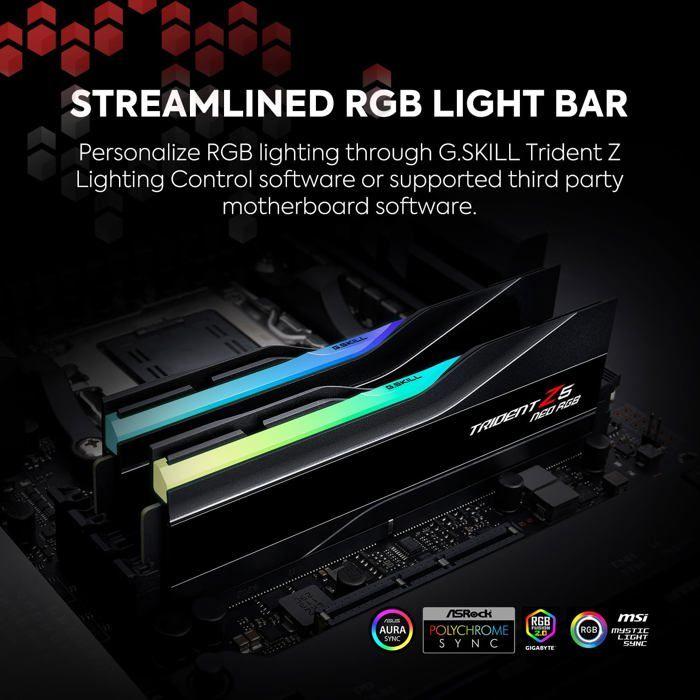 DDR5 RAM-Riegel - G.Skill - Trident Z5 Neo RGB - 48 GB - 6400 MHz - CL32 - Weiß