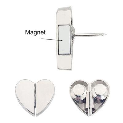 1/2/4Pcs Punch-free Heart Shaped Magnetic Curtain Button Detachable Light-proof Magnetic Curtain Buckle Simple Drapery Clips
