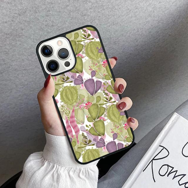 Succulents and Cactus Phone Case Cover For iPhone 17 Air 16 15 14 Plus 12 13 Pro Max Coque Shell Fundas