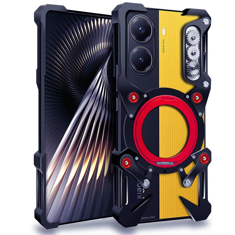 Luxury New Thor Heavy Duty Armor Metal Aluminum Phone Bumper For Poco F8 F7 F6 F5 M8 M6 X8 X7 X6 X5 Pro Cover Fundas Coques Case