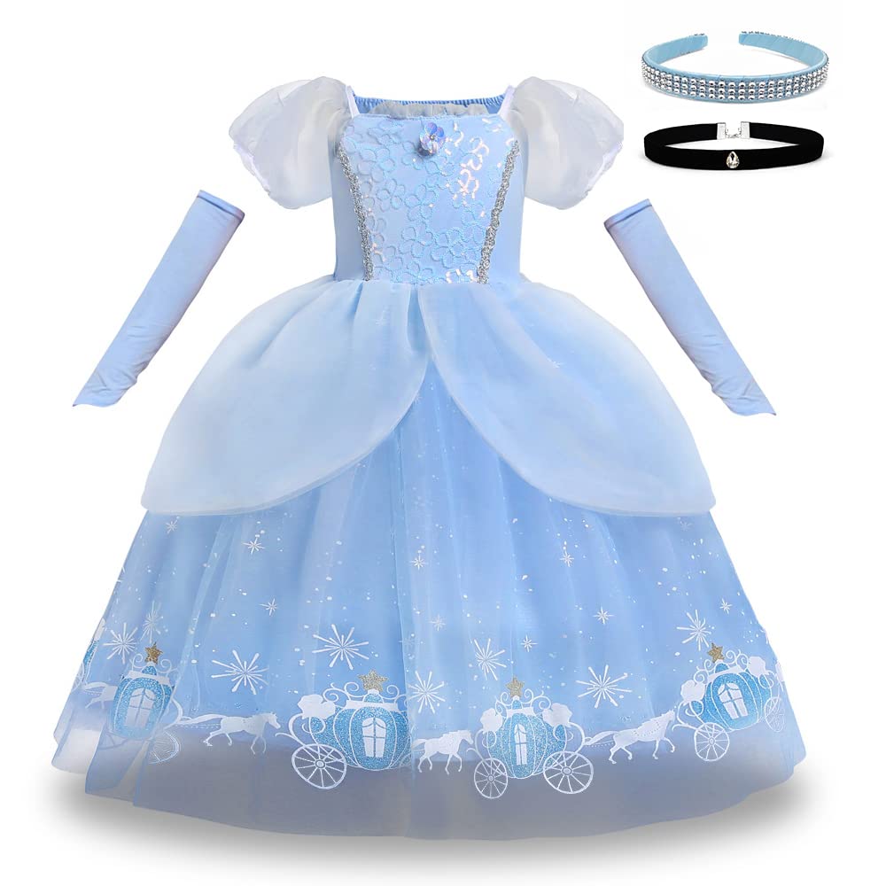 Princess Dress in a gift bag with Halloween Christmas 130 Cinderella [Angel's Closet] [Delivered ribbon] (Luxurious dress, headband, choker, gloves,