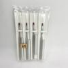 Lunari Gel Nail Brush Set with Caps Perfect for DIY Nail Art and Care (4 brushes) - Self-Nail (Flat)