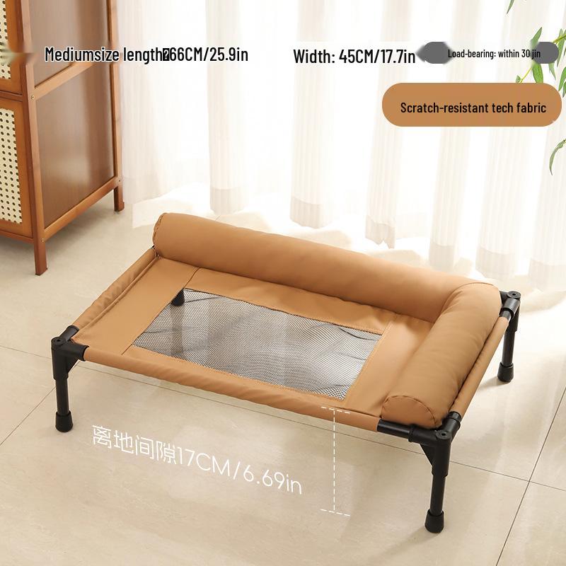 Universal Pet Bed: Foldable, Breathable, Off-Ground, Removable & Washable for Cats & Dogs in All Seasons