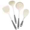 4pcs Silicone Kitchenware Utensils Set Pot Shovel Leaky Spoon Soup Spoon Ladle Cooking Set Party Home Kitchen Tools