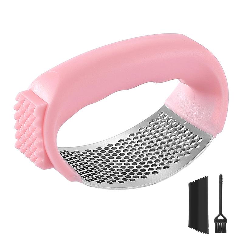 Dual-Function 304 Stainless Steel Garlic Press and Meat Floss Maker
