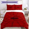 Spider Web Bedding Set Breathable Duvet Cover with Pillowcases Decorative Bed Linen for Bedroom Home Decoration Birthday Gift