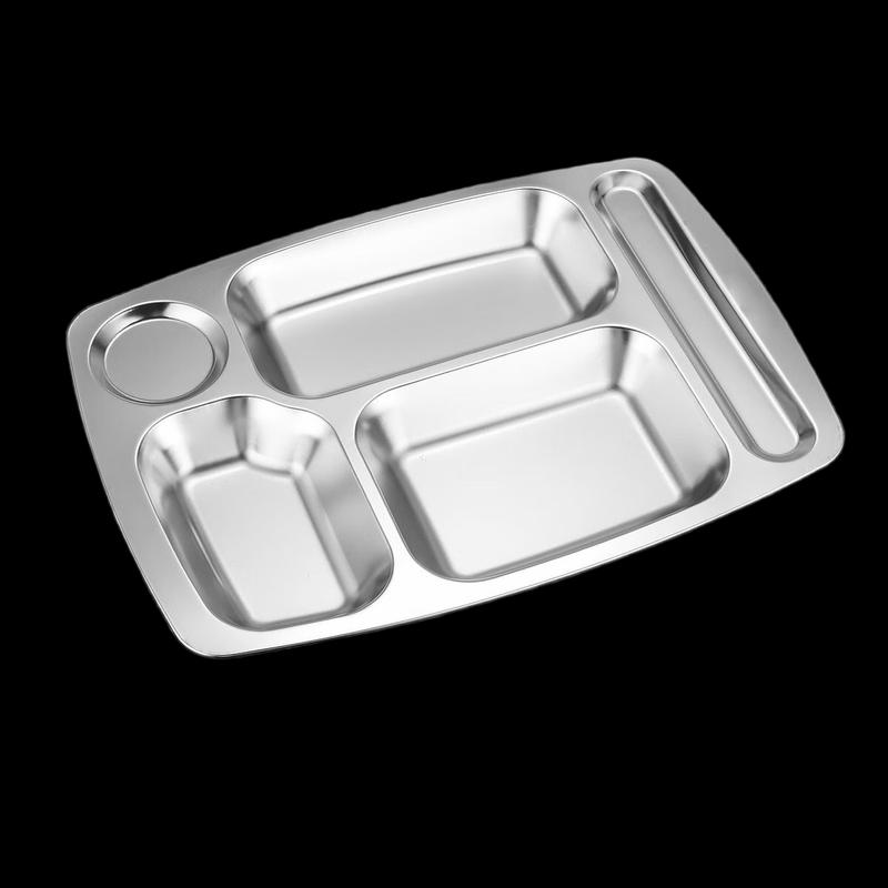 Stainless Steel Divided Lunch Tray