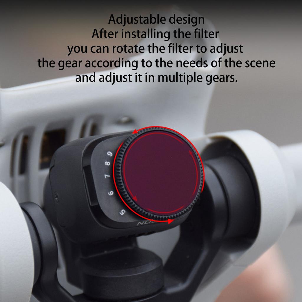 Variable ND Lens Filters Kit Scratch Resistant Waterproof Multi Layer Coating Aluminum Frame for