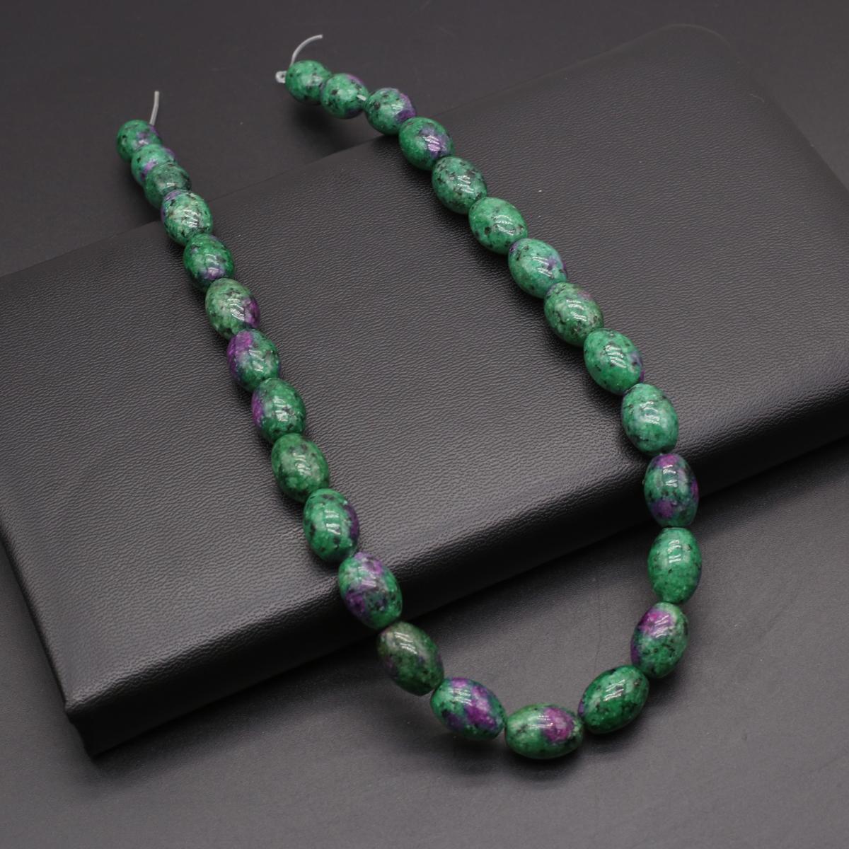 

Бусины из натурального камня, зеленый балматин/золотой лебедь, куколочные бусины для изготовления ювелирных изделий, ожерелье, браслет, серьги, аксессуар 9x14mm