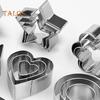 30Pcs/Set Mini Cookie Cutters Set Stainless Steel Easy To Store Fun Shapes Unique Anti-rust Molds for Kids