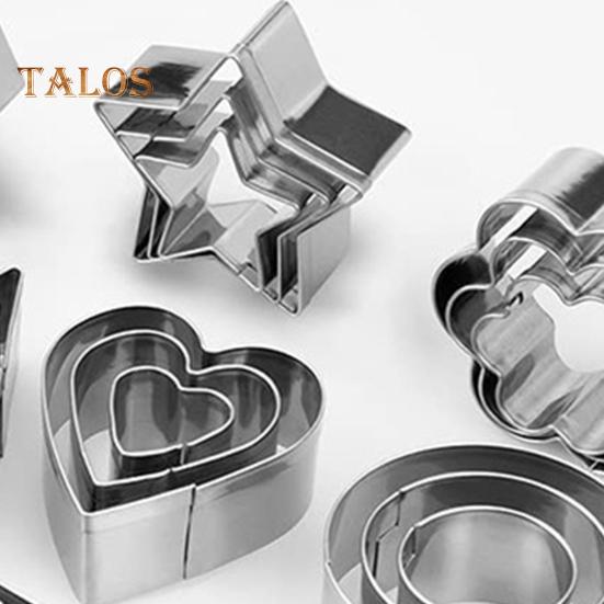 30Pcs/Set Mini Cookie Cutters Set Stainless Steel Easy To Store Fun Shapes Unique Anti-rust Molds for Kids