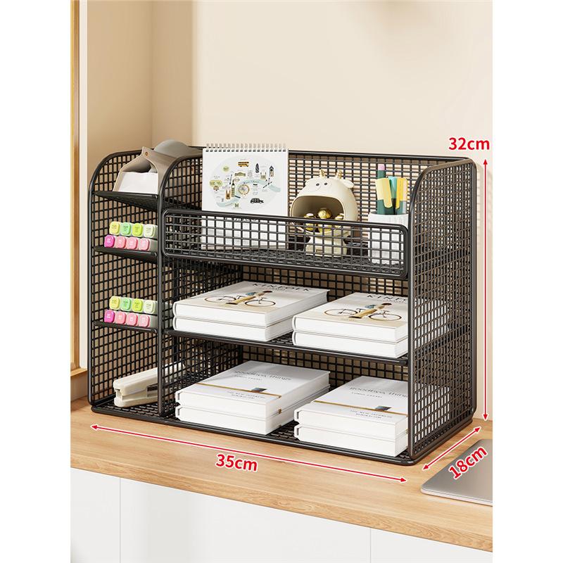 

Многофункциональный комбинированный держатель для ручек, металлическая полая конструкция, корейские канцелярские товары, хранение и организация на рабочем столе чёрный