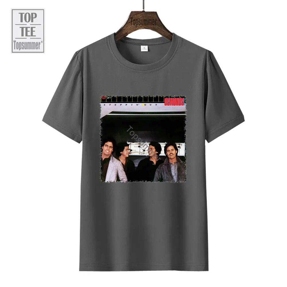 Steppin' Out Album Tričko The Osmonds Tour Tričko Dámské Streetwear Móda Tričko nadměrné velikosti Unisex černé topy