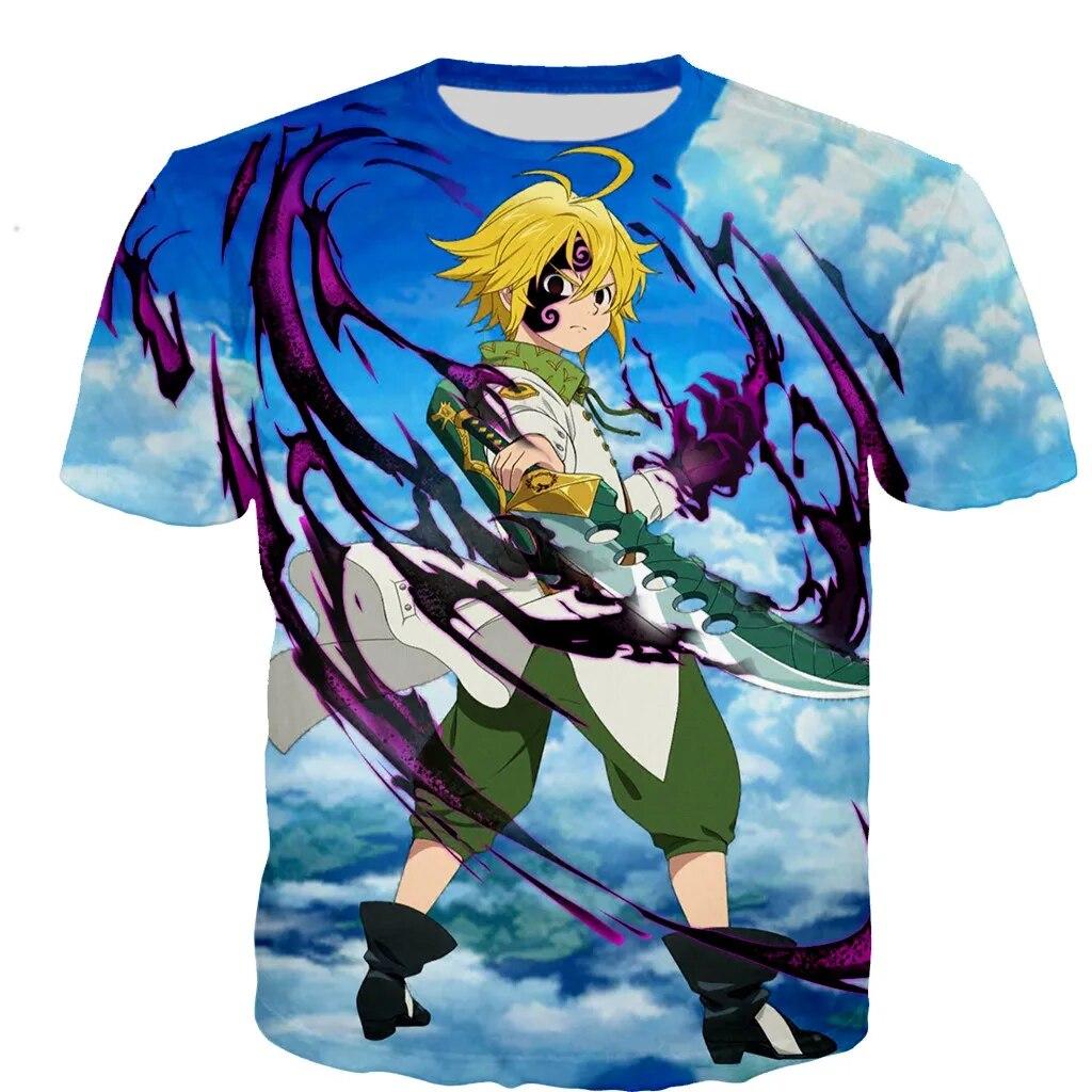 

New Seven Deadly Sins Nanatsu T Shirt Men/women 3D Printed T-shirts Casual Harajuku Style Tshirt Streetwear Oversized Tops