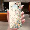 For Honor X50 5G Case Luxury Flower Painted Cover Clear Soft Silicone Phone Case For Honor X 40 50 X40 X50 5G Back Covers Bumper