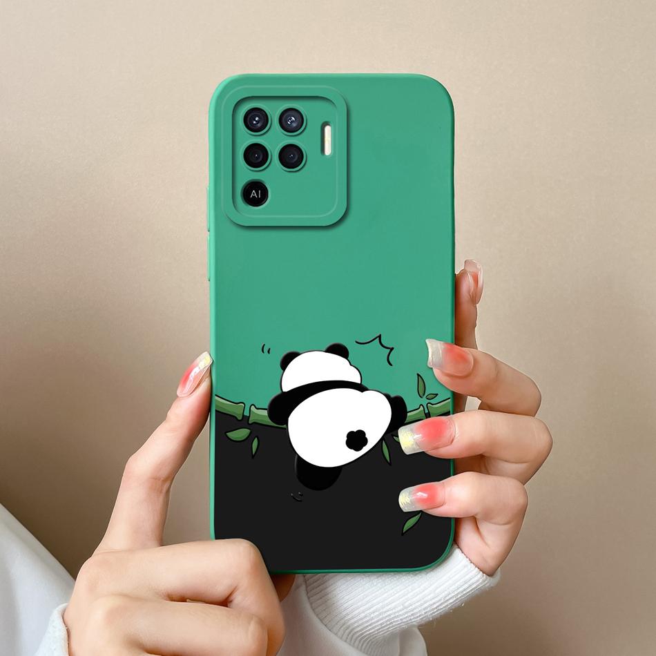 For Oppo Reno 5F 5 Lite 5Z 5K Case Cute Design Full Protection Phone Housing For Oppo Reno5 5G Soft Liquid Silicone Back Covers