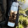 1PC Stacked Human Skulls 750ml Color Plastic Sports Water Bottle Leakproof Flip Straw Lid Suitable for Sports Office Home Use