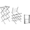 Foldable and Extendable Metal Clothes Drying Rack - Foldable Drying Rack - Foldable Drying Rack - 3 Heights - 11 Bars - Waterproof