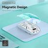 3 Modes Wireless Mouse 2.4GHz/Bluetooth 5.0" Rechargeable Mouse Sleek Transparent Mouse  PC