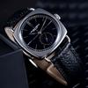 Hruodland New Retro Men Automatic Mechanical Watches Movement ST1701 Stainless Steel Leather 10Bar Waterproof Reloj Hombre