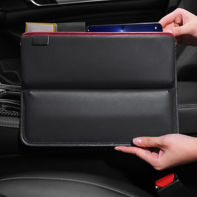 Οργάνωση κενού καθισμάτων αυτοκινήτου Seat Gap Filler Storage box μεταξύ Premium δερμάτινη κονσόλα PU μπροστινού καθίσματος
