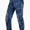 Męskie Retro Dżinsy Motocyklowe Kevlarowe - Odporne na Rozdarcia, Elastyczne, Przeciwupadkowe Spodnie Motocyklowe do Wyścigów Off-Road
