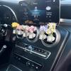 Car Center Console Air Outlet Simulated Flower Clips Ornaments Baby'S Breath Jasmine Vase For Girls Car Decorations