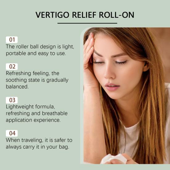 1/2/3 stk 10 ml Vertigo Lindrende Rulle Eterisk Olje Naturlige Ingredienser Rasktvirkende Bærbar Reise Anti-Svimmelhet Roll-On Eterisk Olje