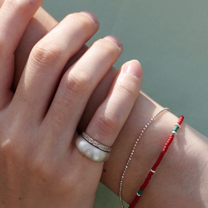 OURPIERRE POV RING MATT SILVER