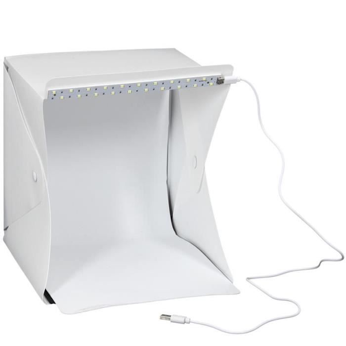 Boîte à Lumière "studio Pliable" 40cm Blanc - Paris Prix